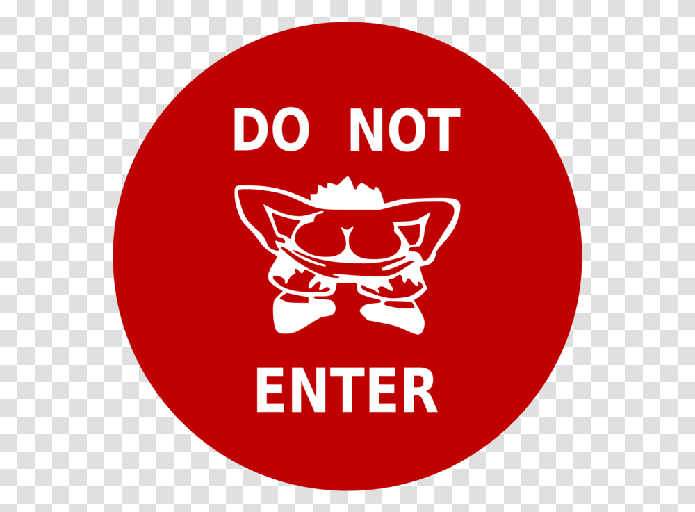 Do Not Enter Sign Cute, Logo, Trademark, Label Transparent Png