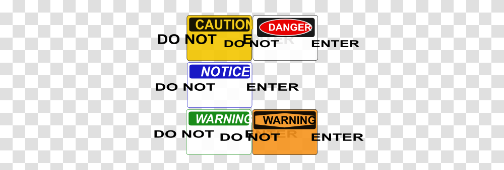 Do Not Enter Signs Clipart, Alphabet, Number Transparent Png