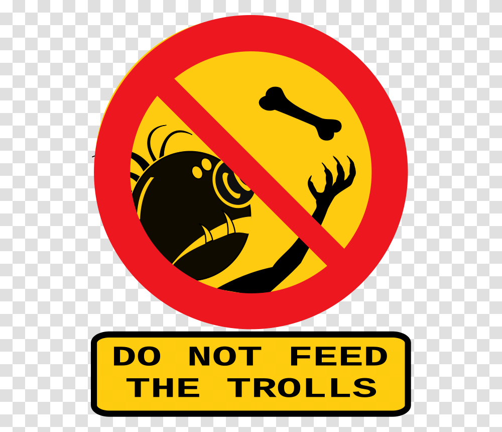 Do Not Feed The Trolls Clipart Monsters Doors Boards Theme, Poster, Advertisement, Logo Transparent Png