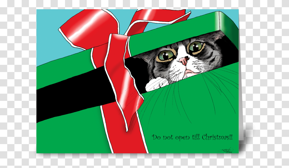 Do Not Open Till Christmas Greeting Card, Poster, Advertisement Transparent Png