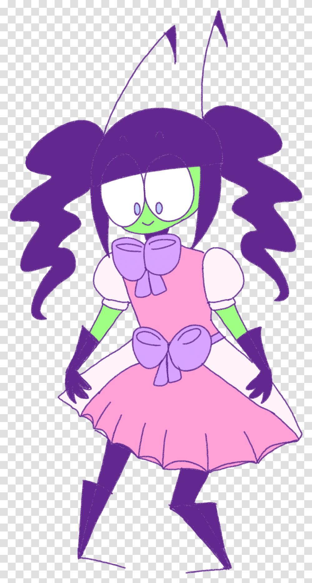 Do Not Tag As Trans Girl Zim He Is Crossdressingzim Illustration, Person, Human Transparent Png