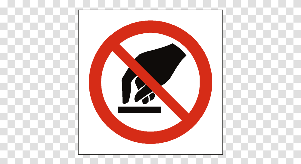 Do Not Touch Symbol Sign, Road Sign, Stopsign Transparent Png