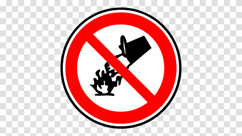 Do Not Use Liquid Water On Fire Sign, Symbol, Road Sign, Stopsign Transparent Png