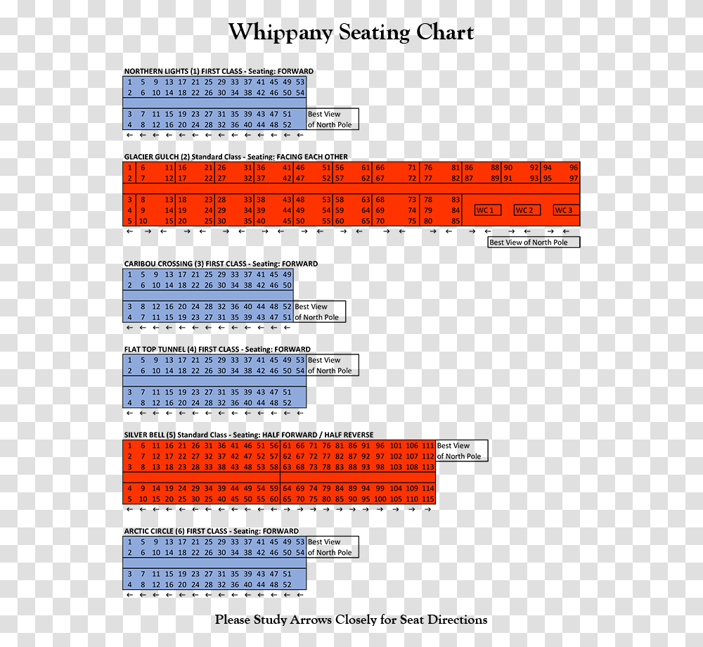 Do You Have A Seating Chart Which Direction Do Seats Polar Express Train Ride Seating, Plot, Diagram, Number Transparent Png