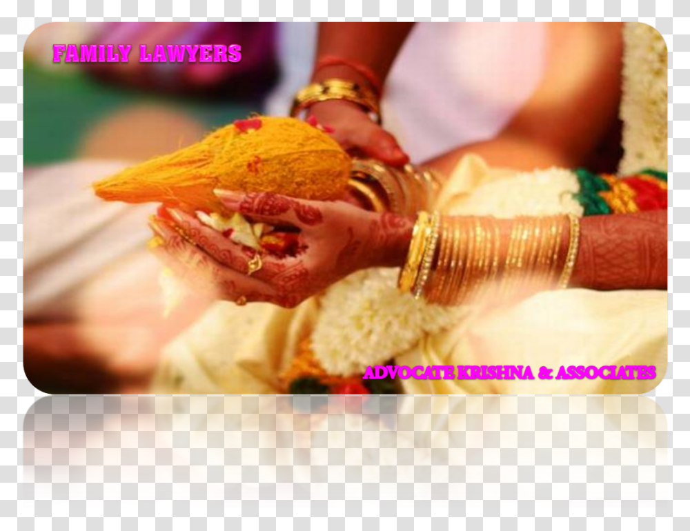 Do You Register The Hindu Marriage Where The Parties Tamil Nadu Wedding Bangles, Jewelry, Accessories, Accessory, Person Transparent Png