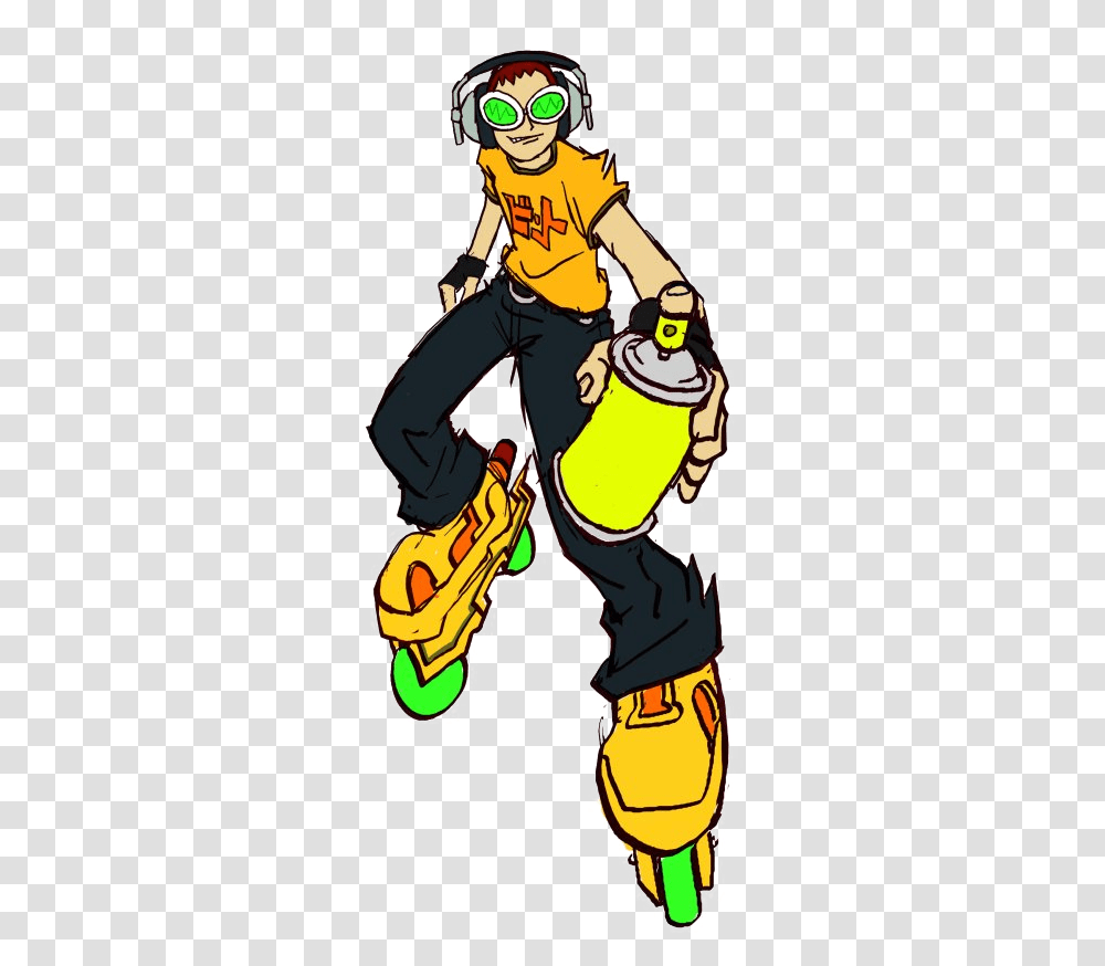 Do You Remember These Early 2000s Video Game Characters Beat Jet Set Radio, Comics, Book, Person, Clothing Transparent Png