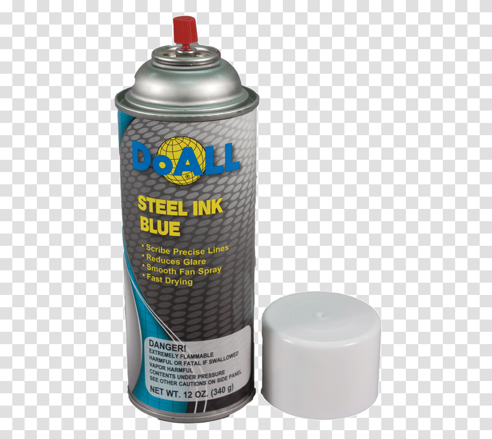 Doall Part Blue Steel Ink, Tin, Can, Spray Can, Beer Transparent Png