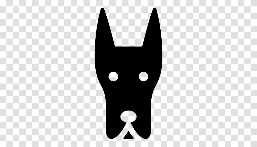 Doberman Dog Head, Stencil, Silhouette, Texture Transparent Png