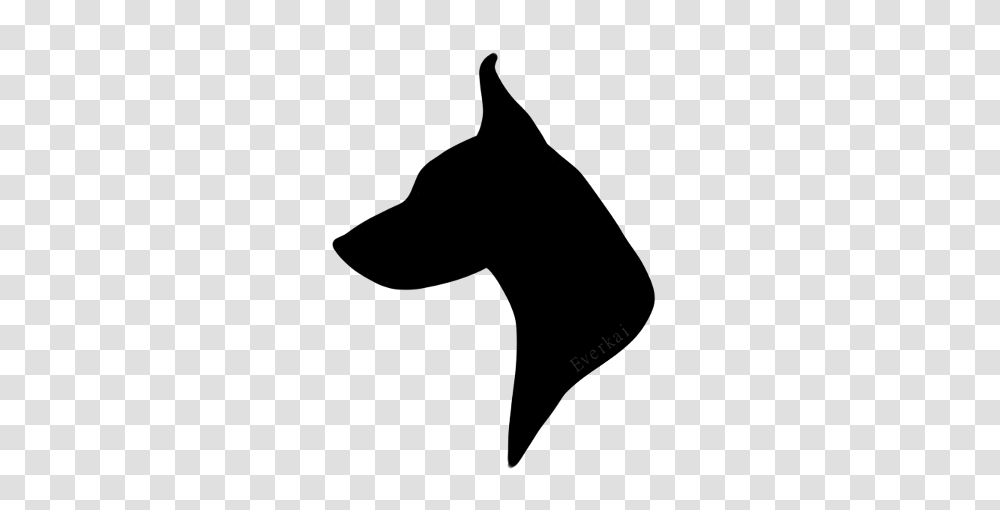 Doberman Dog Silhouette Clip Art, Gray, World Of Warcraft Transparent Png