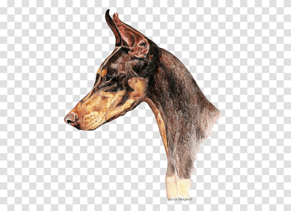 Doberman Pinscher Tote Bag Drawing Of Doberman Dog, Giraffe, Wildlife, Mammal, Animal Transparent Png