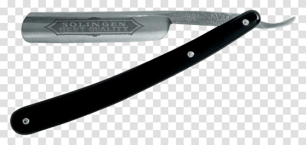 Dobo Classic Straight Razor Black Handle Dovo Best Quality, Weapon, Weaponry, Blade Transparent Png