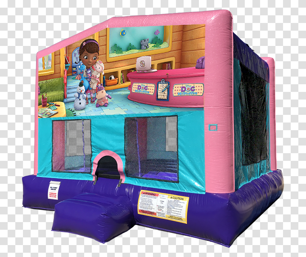 Doc Mcstuffins Bouncer Peppa Pig Bouncer, Inflatable, Indoor Play Area Transparent Png