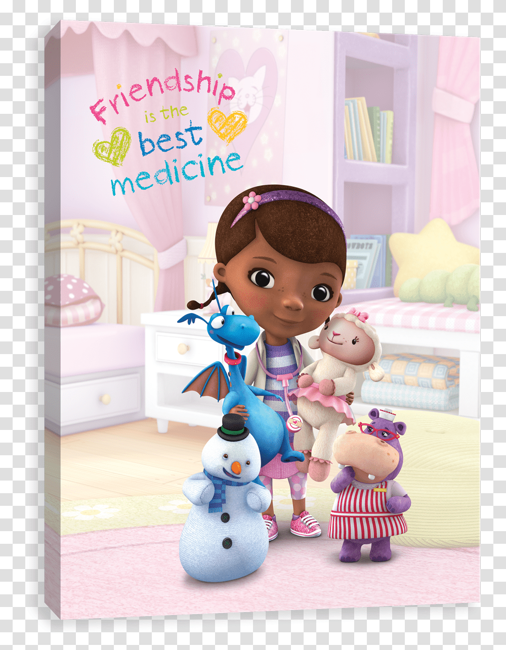 Doc Mcstuffins Friendship Is The Best Medicine Doc Mcstuffins, Doll, Toy, Person, Human Transparent Png