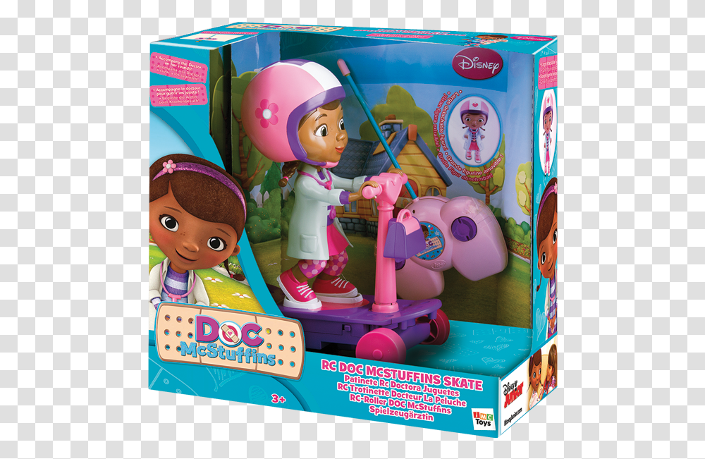Doc Mcstuffins Rc Scooter, Doll, Toy, Arcade Game Machine, Figurine Transparent Png