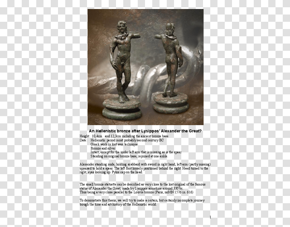 Doc Statue, Bronze, Sculpture, Person Transparent Png