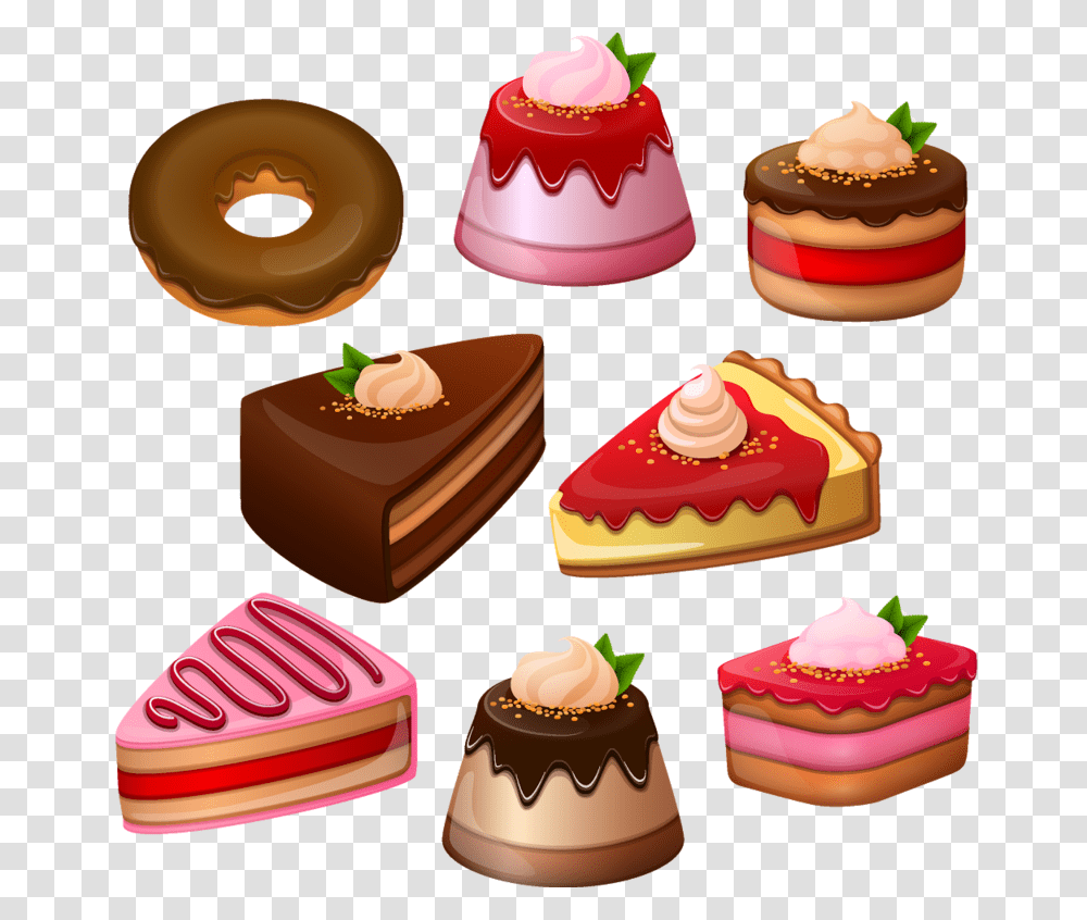 Doces Slice Of Cake Clipart, Dessert, Food, Icing, Cream Transparent Png