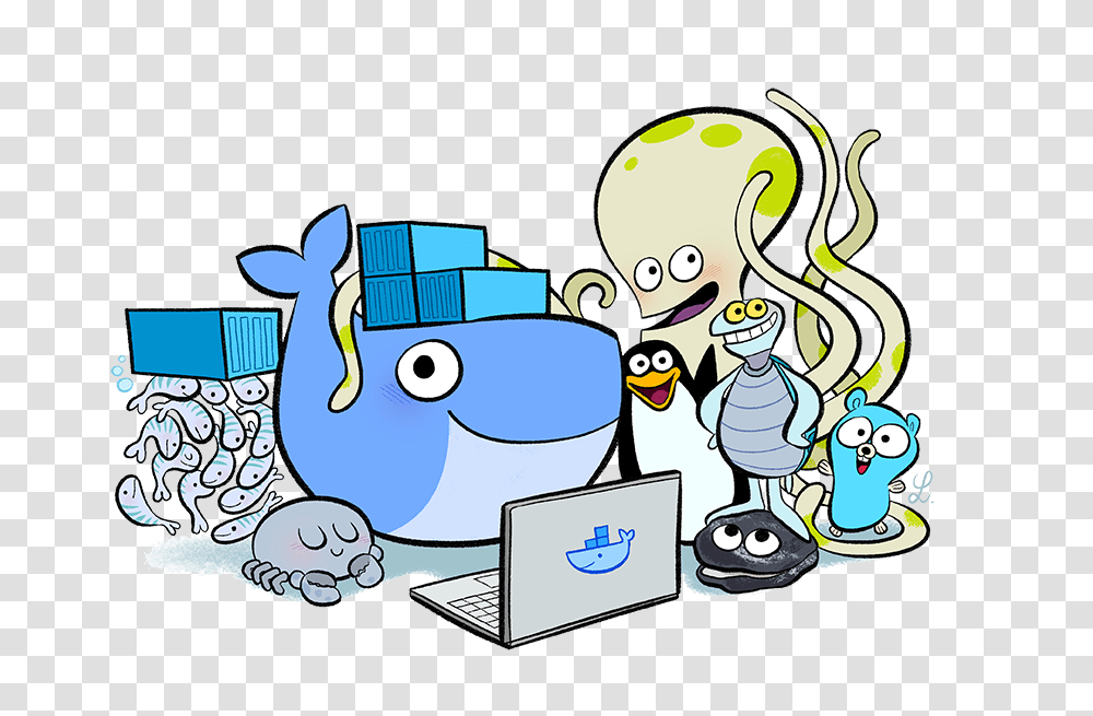 Docker Tutorial Containers Vms And Docker For Beginners, Doodle, Drawing Transparent Png