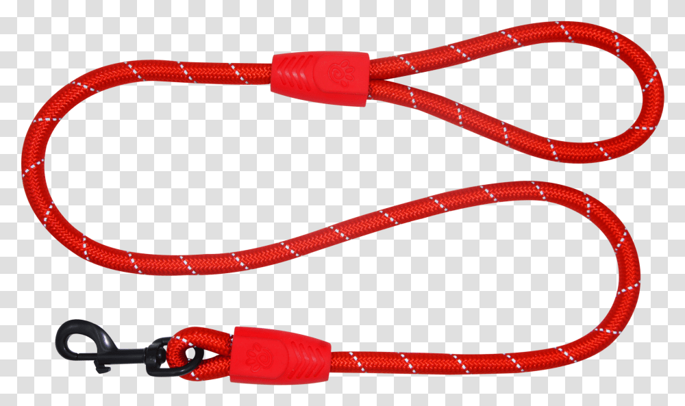 Doco 4ft Reflective Rope Leash W Super Soft Rubber Leash, Cable, Wire Transparent Png