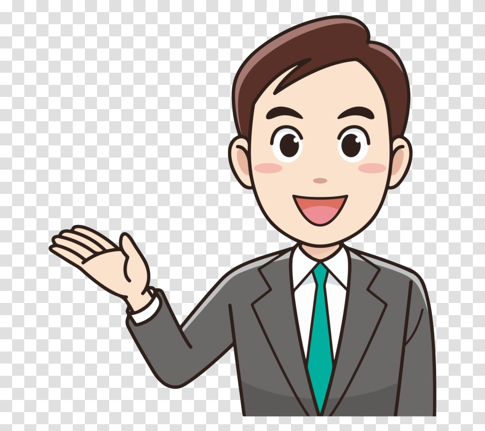 Doctor Big Image Cartoon Nurse And Clipart Businessman Clipart, Tie, Face, Hand, Performer Transparent Png