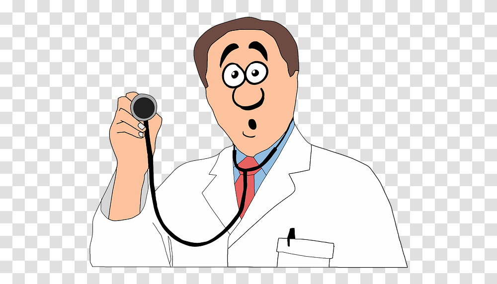 Doctor Caricature Cartoon Character Check Impressed Fake Medical Practitioners, Person, Human, Apparel Transparent Png