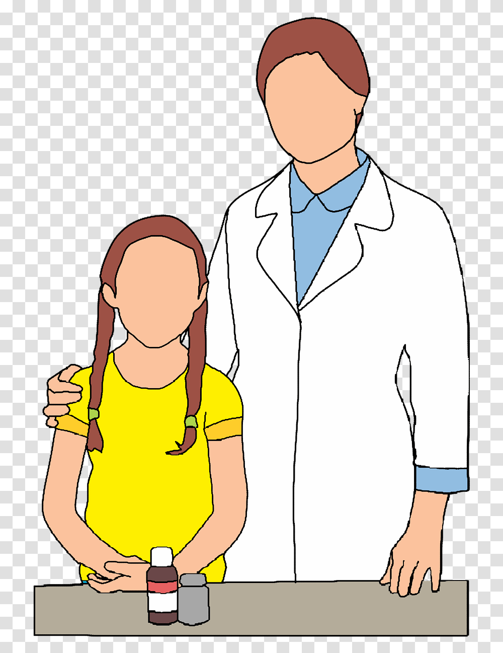 Doctor Clinic Child Free Photo Conduct Disorder Treatments, Lab Coat, Apparel, Person Transparent Png