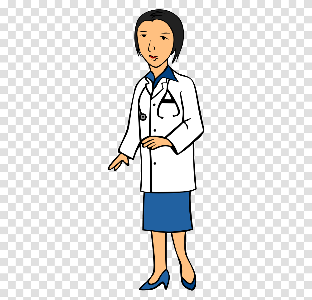 Doctor Clip Art Black And White, Person, Human, Apparel Transparent Png