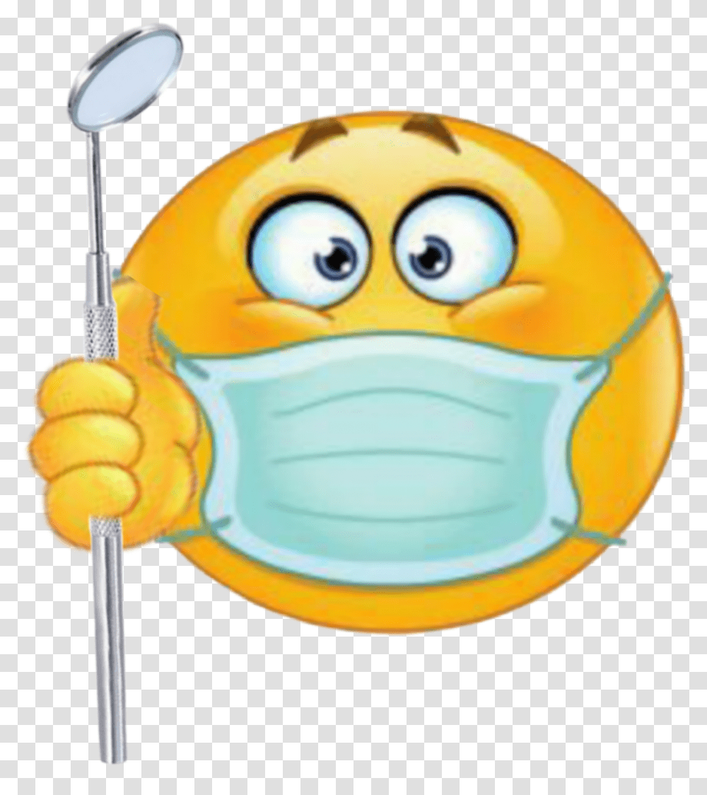 Doctor Dentist Smile Emoticon Smelly Emoji, Helmet, Apparel, Cutlery Transparent Png
