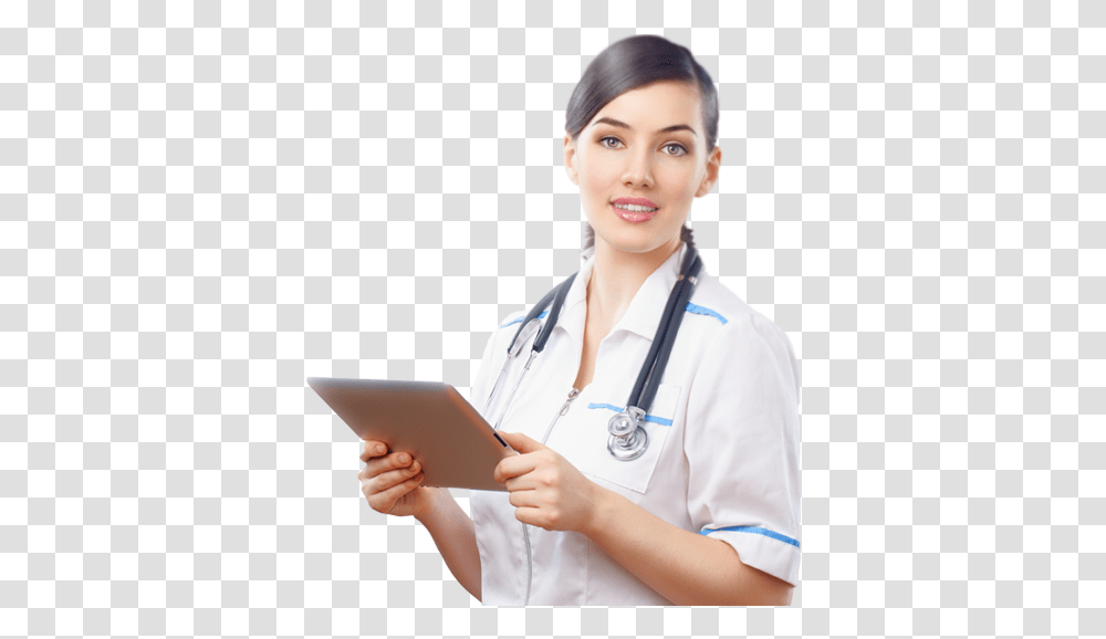 Doctor Doctor With Ipad, Person, Human, Clothing, Apparel Transparent Png