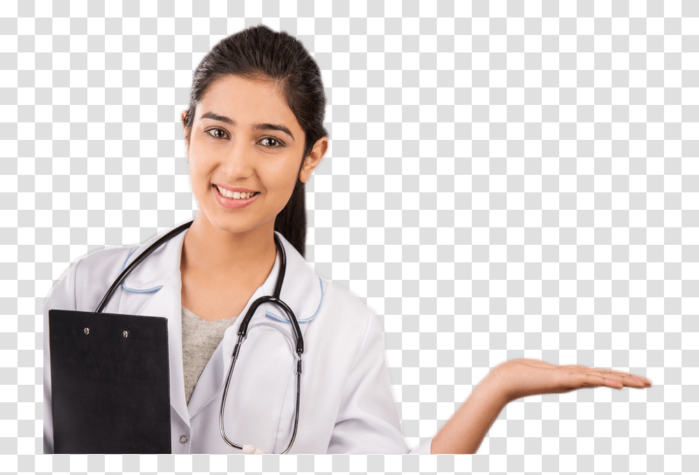 Doctor Female Doctor Of India, Person, Human, Apparel Transparent Png