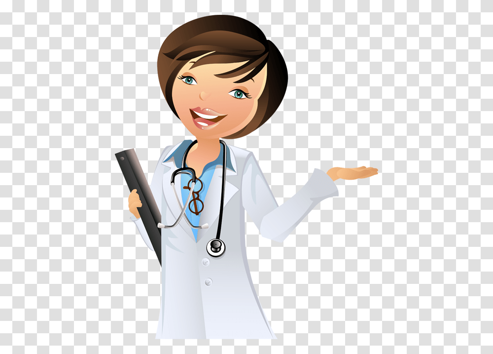Doctor Girl Amp Images Doctor Cartoon Images, Apparel, Person, Human Transparent Png