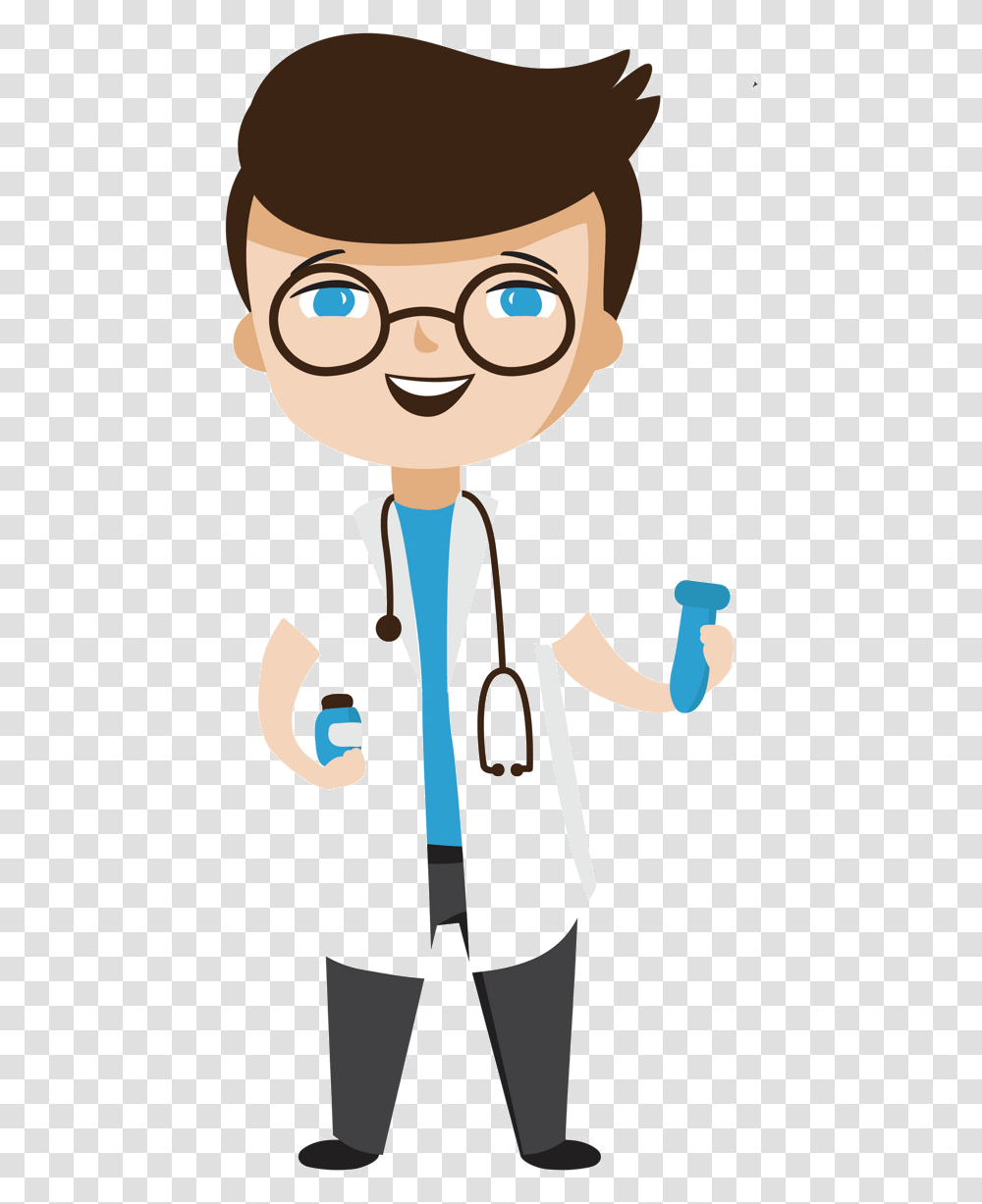 Doctor Good Happy Vector Clipart Doctors And Doctor Clipart, Person, Glasses, Face, Nurse Transparent Png