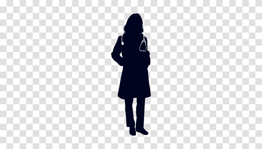 Doctor Hands In Pockets Silhouette, Standing, Person, Walking, Sleeve Transparent Png