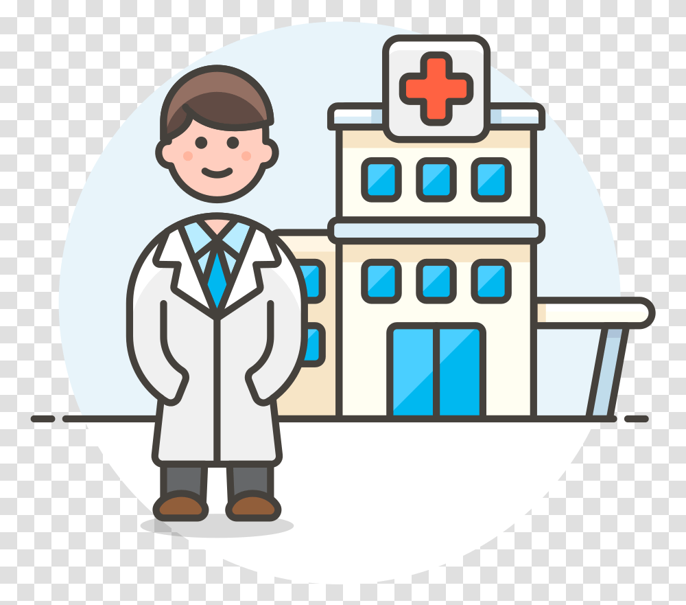 Doctor Hospital Icon Doctor In The Hospital Clipart, Nurse, Clinic, Coat Transparent Png