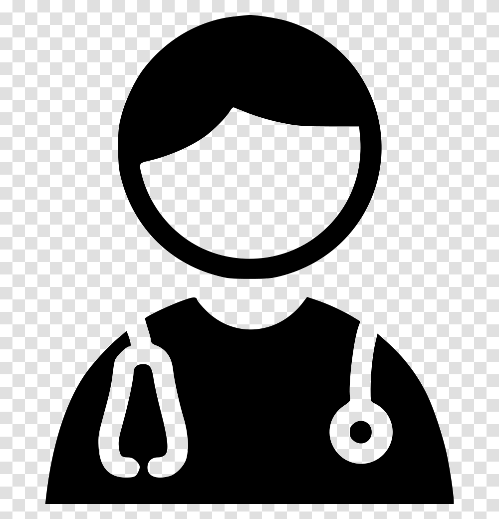 Doctor Icon Cute, Stencil, Logo, Trademark Transparent Png