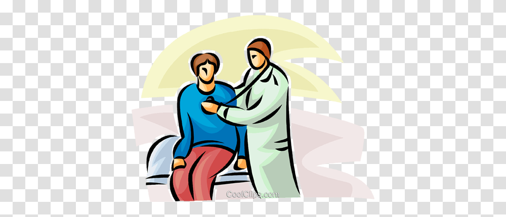 Doctor Listening To A Patients Heartbeat Royalty Free Vector Clip, Washing, Nurse, Poster, Advertisement Transparent Png