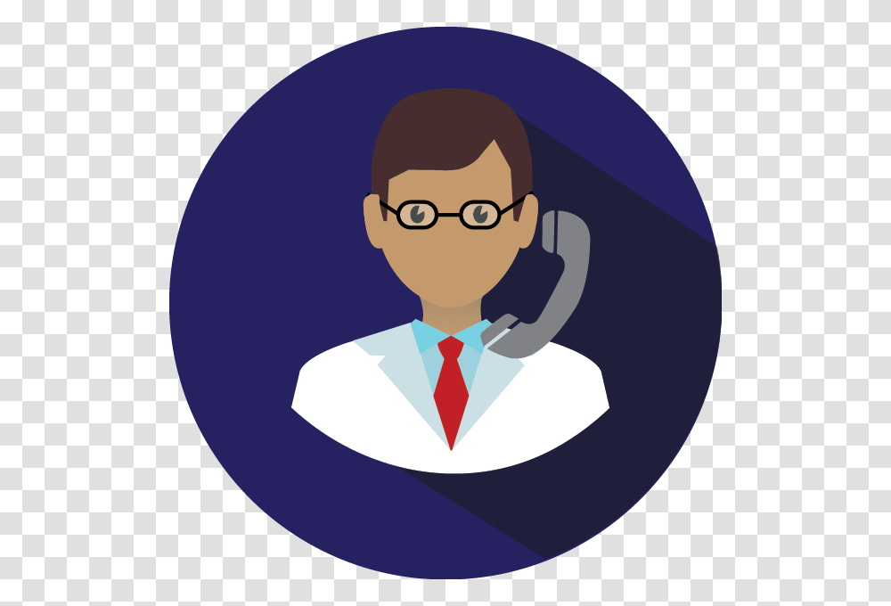 Doctor Phone Icon, Label, Person, Glasses Transparent Png
