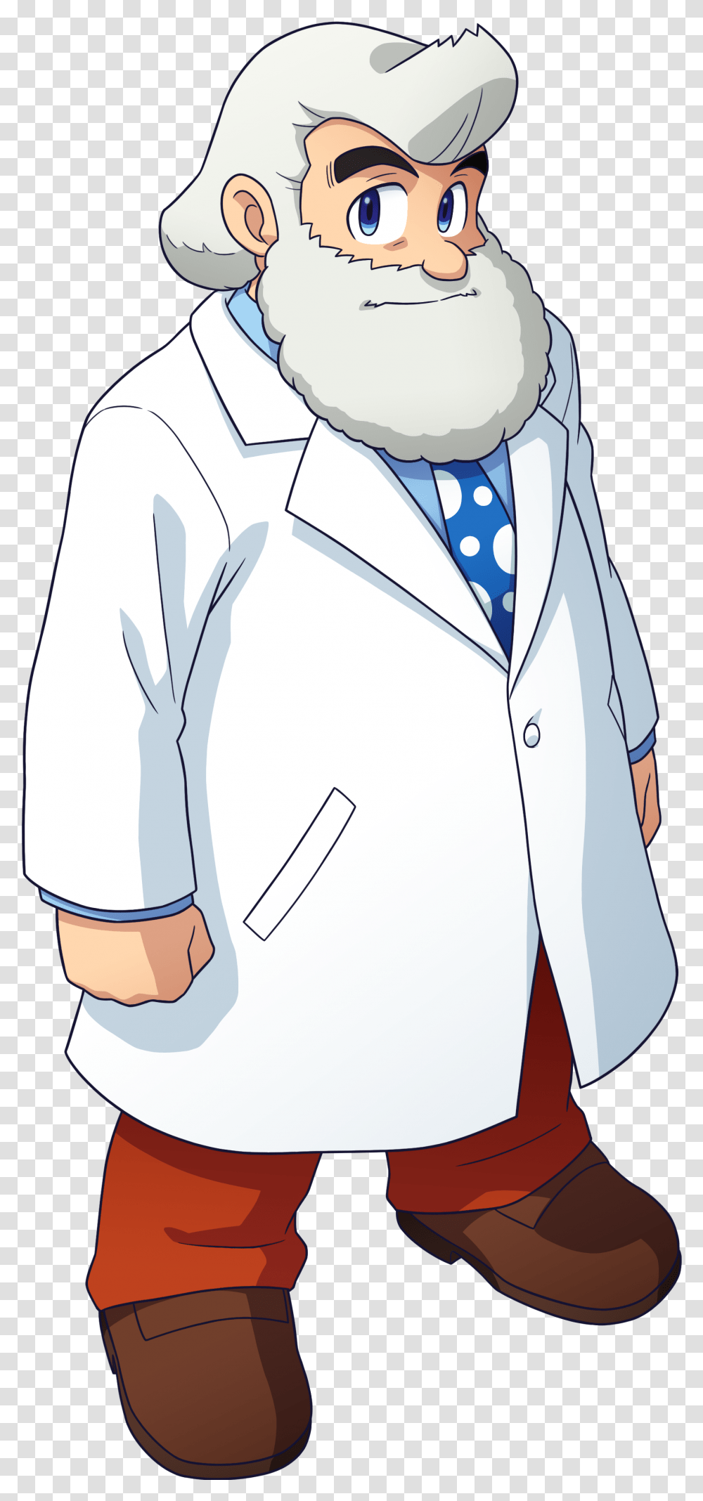 Doctor Thomas Light Mmkb Fandom Dr Light Megaman, Clothing, Apparel, Lab Coat, Person Transparent Png