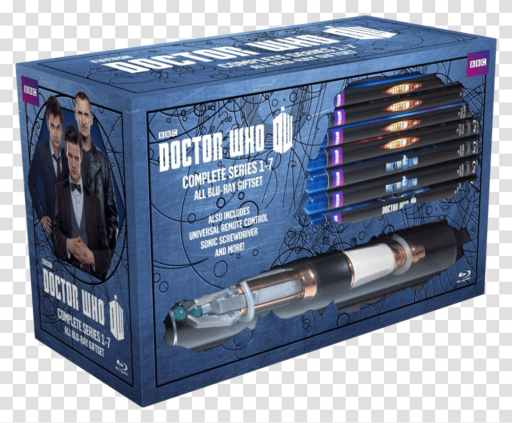 Doctor Who Blu Ray Box Set 1, Person, Human, Machine, Pen Transparent Png