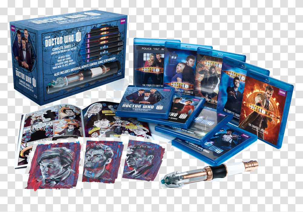 Doctor Who Blu Ray Box Set, Person, Human, Electronics, Computer Transparent Png
