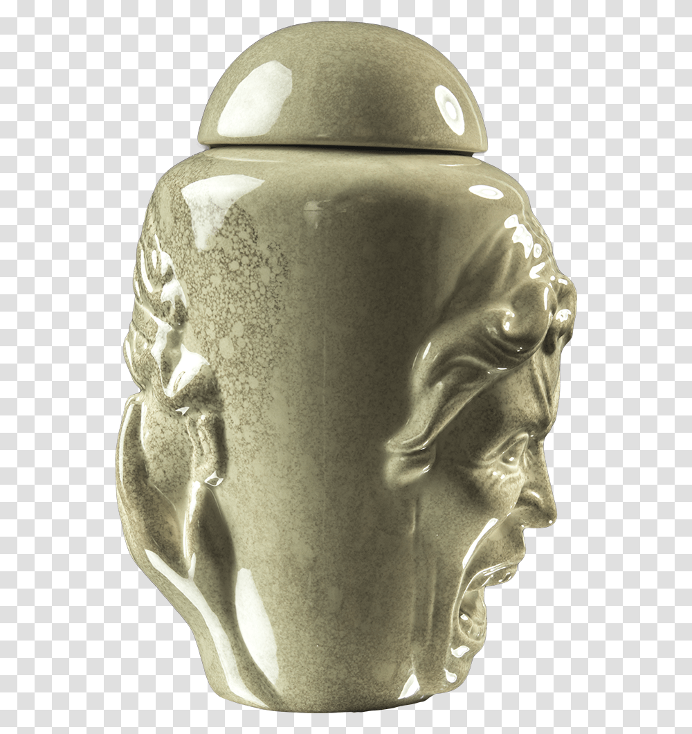 Doctor Who Weeping Angel Ceramic Cookie Jar Urn Bronze Sculpture, Pottery, Helmet, Apparel Transparent Png