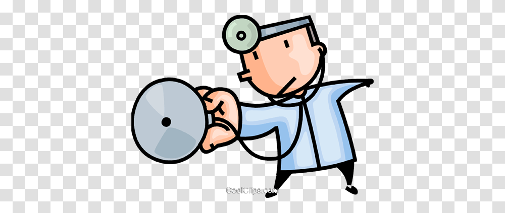 Doctor With His Stethoscope Royalty Free Vector Clip Art, Astronaut, Chef, Hand Transparent Png