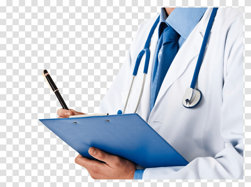 Doctor With Notepad Image, Person, Tie, Accessories Transparent Png