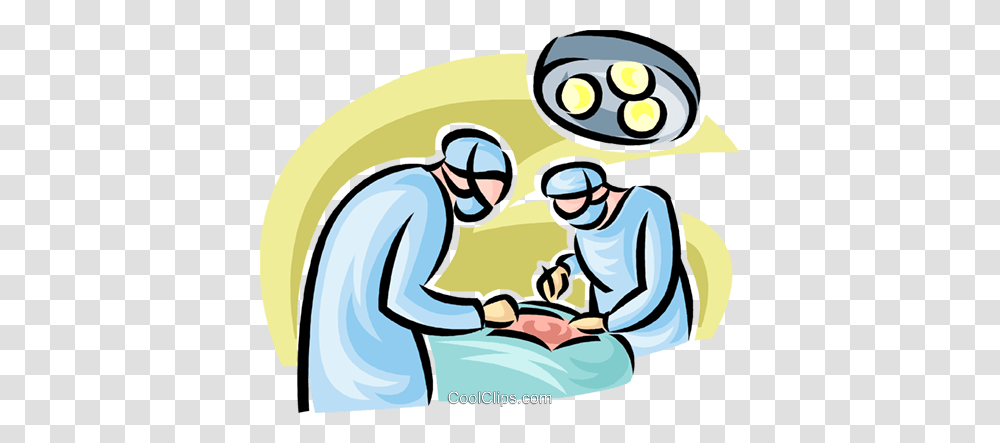 Doctors In Surgery Royalty Free Vector Clip Art Illustration, Kneeling, Poster, Advertisement, Video Gaming Transparent Png