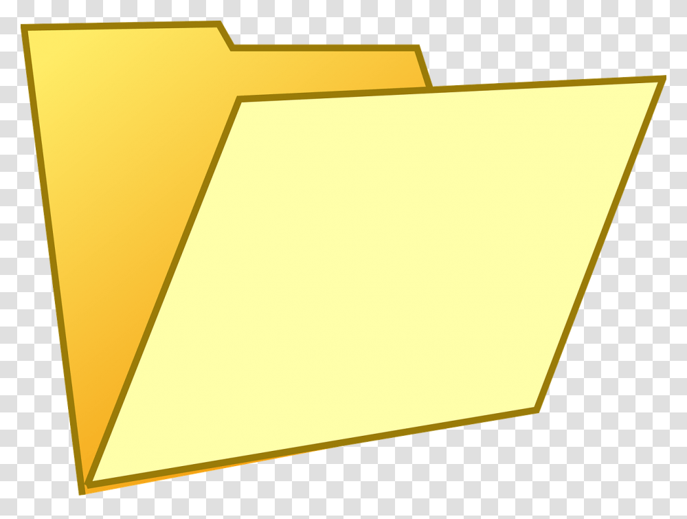 Documents Empty File Folder Horizontal, File Binder, Text, Paper Transparent Png