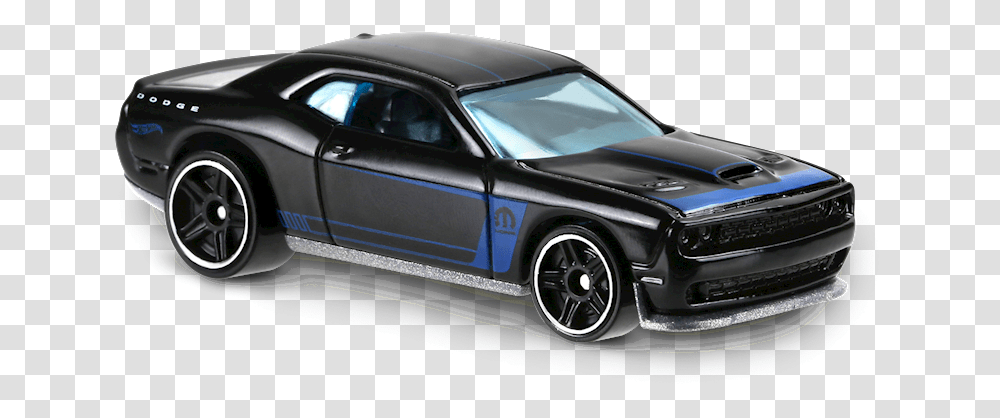 Dodge Challenger Srt In Black Muscle Mania Car Hot Wheels Dodge Srt, Vehicle, Transportation, Sports Car, Coupe Transparent Png