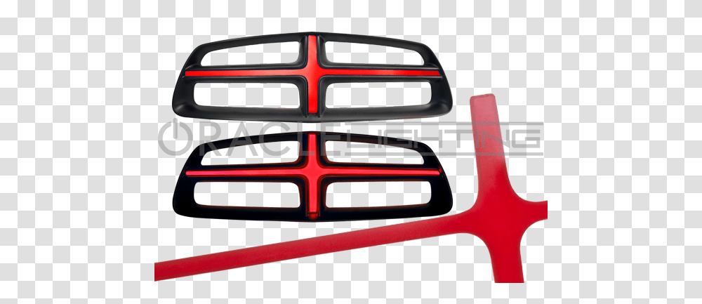 Dodge Charger Oracle Illuminated Grill Crosshairs, Bumper, Vehicle, Transportation, Car Mirror Transparent Png