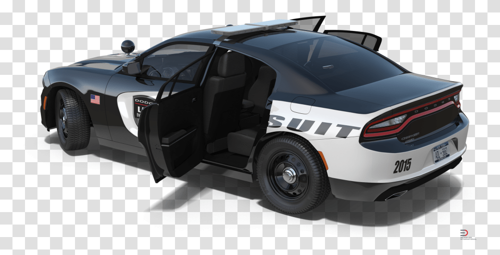 Dodge Charger Police Car Rigged Royalty Free 3d Model Free Rigged Car 3d Models, Vehicle, Transportation, Automobile, Wheel Transparent Png