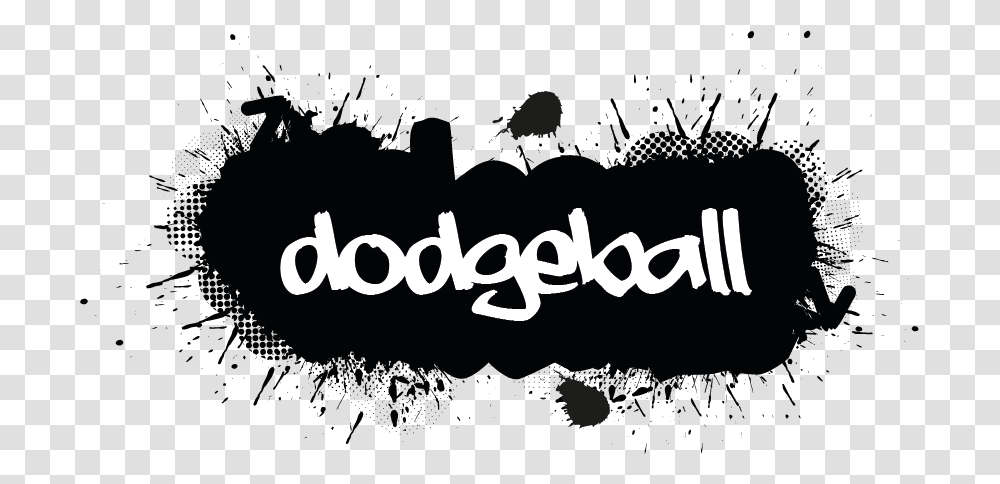 Dodgeball Black And White, Stencil, Crowd, Silhouette Transparent Png
