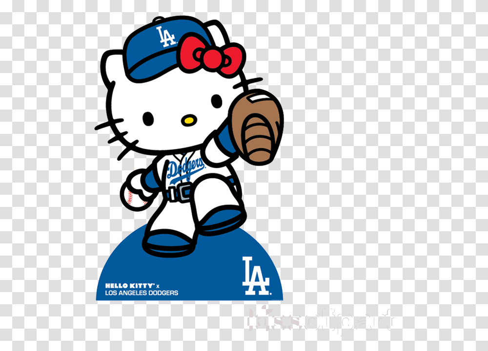 Dodgers Hello Kitty Clipart Dodger Stadium Los Angeles Hello Kitty Dodgers, Advertisement, Poster, Mascot Transparent Png