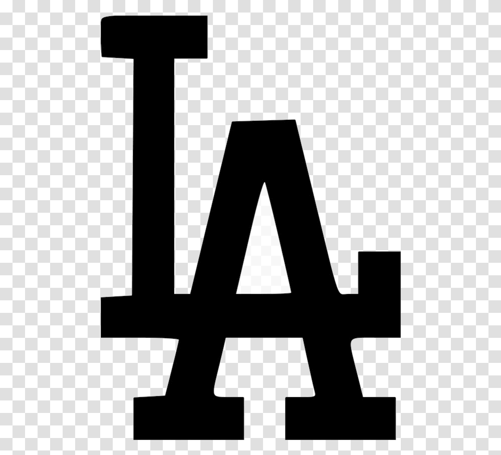 Dodgers La Logo File Size Los Angeles Black Free Los Angeles Dodgers Logo Black, Triangle, Alphabet Transparent Png